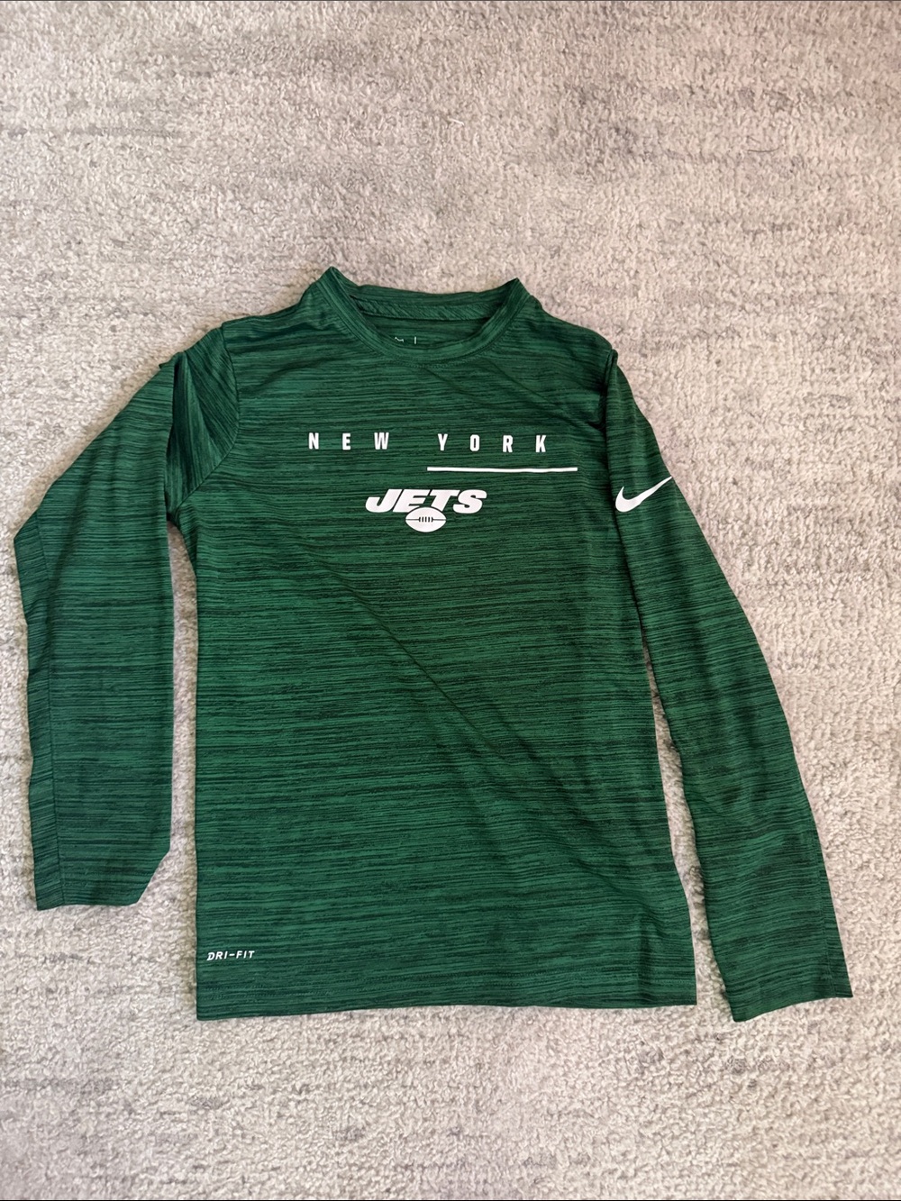 Nike Kids Green New York Jets Long-Sleeve Tee